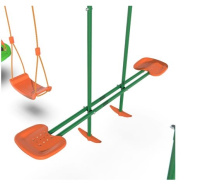 Детские качели + Детский комплекс DFC MULTIPLAY качели: планер, верёвочные, гнездо и балансир