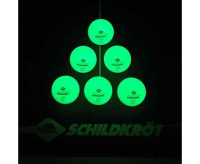 Мячики для настольного тенниса + Мячики для н/тенниса DONIC GLOW IN THE DARK 40+, 6 шт, (зеленые)
