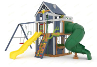 Детские уличные комплексы + Детская площадка IgraGrad Шато 2 с трубой (Домик) мод.1