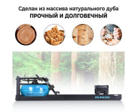 Гребные тренажеры + Гребной тренажер DFC RUNOW Black Wood