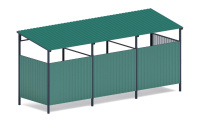 Хозяйственное оборудование + Навес контейнерной площадки для мусора (3 секции) МФ 55.02.03.3-01