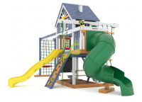 Детские уличные комплексы + Детская площадка IgraGrad Шато с трубой (Домик) мод.1