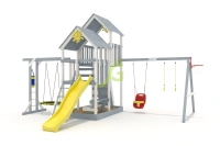 Уличные игровые комплексы для детей + Детская площадка IgraGrad Крафт Про 3 9