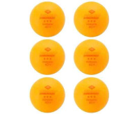 Мячики для настольного тенниса + Мячики для н/тенниса DONIC EXCLUSIVE 3* 40+, 6 штук, оранжевый