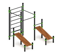 Уличные турники и брусья (Воркаут) + Воркаут 108 ВТ 12.16-01