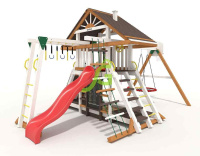 Детские уличные комплексы + Детская площадка IgraGrad Крепость Фани с рукоходом (Дерево) мод.2