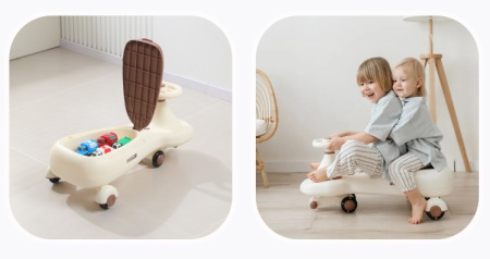 Товары для детей + Толокар UNIX Kids Bibicar V2 Brown
