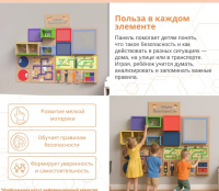 Настенные игровые панели + Дидактическая настенная панель "Азбука безопасности"