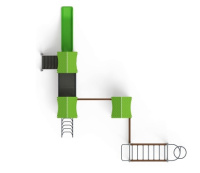 Детские уличные комплексы + Лукоморье - ДИК 2.25.07-01 - Игровой комплекс H=1200