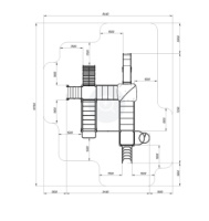 Детские уличные комплексы + Волшебный город (Майя) - ДИК 2.19.02-01 - Игровой комплекс Н=1200