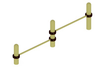 Уличные турники и брусья (Воркаут) + Воркаут Турники малые ОВ 02-006 (108)