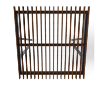 Перголы + Пергола тент (наклоная) - МФ 77.03.01-01 /без поликарбоната/