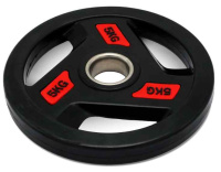 Диски с посадочным диаметром 51 мм + Диск обрезиненный c хватом UNIX Fit PRO 5 кг, 51 мм