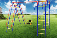 Детские спортивные комплексы для дачи + ДСК "Пионер-дачный" + качели цепные со спинкой