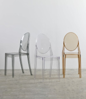 Пластиковые стулья + Стул Victoria Ghost NEW серый