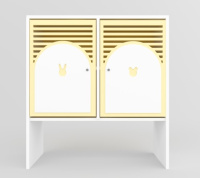 Детские шкафчики и стеллажи + Стеллаж детский «Город цветов» 4-х секционный