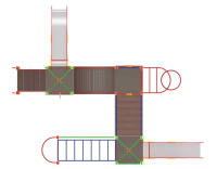 Детские уличные комплексы + Детский игровой комплекс «Навина» H=1200 ДИК 28-931