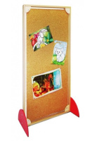 Игровое развивающее оборудование + Двухсторонняя ширма “Меловая доска и пробковая доска”