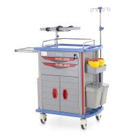 Тележки медицинские + Столик реанимационный, анестезиологический ЕТ750-02 ТМ-002АН-00