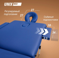 Массажные столы складные + Массажный стол UNIX Master 2 Section Blue