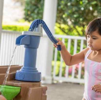 Декоративно-развивающие панели + Игровой столик для игр с водой "Запруда"