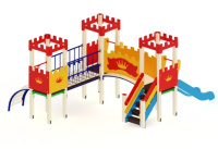 Детские уличные комплексы + Детский игровой комплекс «Королевство» H=900 ДИК 02-1503