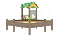 Песочницы + Детская песочница IgraGrad с крышей (мод.2)