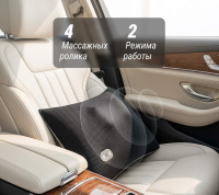 Массажные подушки для спины и шеи + Массажная подушка UNIX Relax Pillow Grey