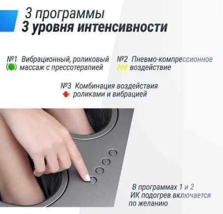 Массажеры для ног + Массажер для ног UNIX Med Secret Pouf Grey
