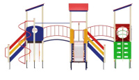 Детские уличные комплексы + ДИК 28-941-НК Детский игровой комплекс «Навина» H=1200