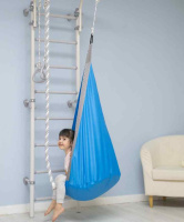 Качели подвесные + Подвесные детские качели, гамак-кокон Romana 1.Д-26.19 (голубой)