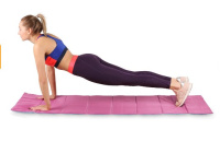 Коврики и маты + Коврик гимнастический INDIGO, SM-042-PV, полиэстер, стенофон, розово-фиолетовый