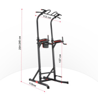 Турник-брусья + Турник-пресс-брусья UNIX Fit POWER TOWER 150