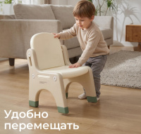 Детские стульчики и кресла + Стул UNIX Kids Dino / Дино зеленый