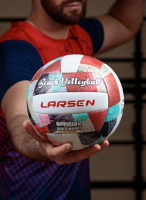 Волейбольные мячи + Мяч волейбольный пляжный Larsen Beach Volleyball Pink/Blue (SOFT TOUCH)
