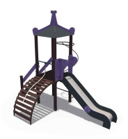 Детские уличные комплексы + Игровой комплекс серии Лагуна Н-1200 ДИО 07040