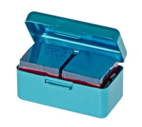 Мел, тальк + Мел "Ball teck PRO II" (2 шт, в бирюзовой металлической коробке) синий