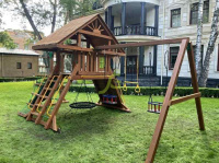 Детские уличные комплексы + Детская площадка IgraGrad Крепость Фани с рукоходом (Домик)