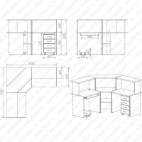 Посты для медперсонала + Стол администратора ПМ.01.00 Эконом