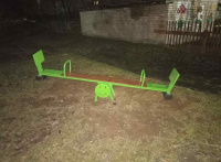 Детские качели + Качалка-балансир коричневый Смайлик ИО 04075