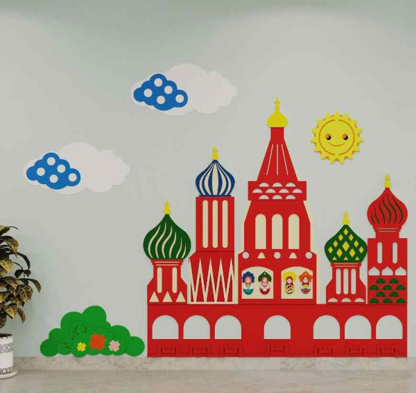 Купить Декоративно-развивающие панели + Игровая настенная панель "Патриотическая" мини Декоративно-развивающие панели + Игровая настенная панель "Патриотическая" мини