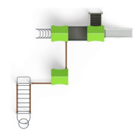 Детские уличные комплексы + Лукоморье - ДИК 2.25.07-01.С - Игровой комплекс H=1200