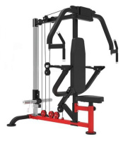 Тренажеры силовые нагружаемые дисками + Тренажер для трицепса, сведение/разведение рук DFC STONERISE D2042