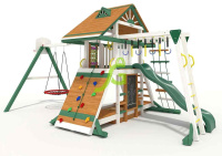 Детские уличные комплексы + Детская площадка IgraGrad Крепость Фани с рукоходом (Дерево) мод.1