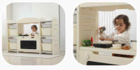 Мебель игровая + Кухня детская UNIX Kids Cook & Store 8 Grey