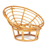 Мебель из ротанга + Кресло Папасан/Papasan (23/01 W) /с подушкой/ диаметр подушки 129см, 115х101х104см, медовый, ткань старт