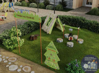Детские уличные площадки для ДОУ + Площадка "Привал на полянке". Комплект 2