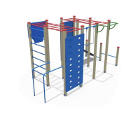 Детские уличные комплексы + Спортивный комплекс Скалолаз ДСК 04350