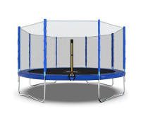 Батуты + Батут DFC Trampoline Fitness 14ft наружн.сетка, синий (427см)