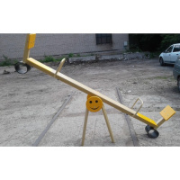 Детские качели + Качалка-балансир желтый Смайлик ИО 04073